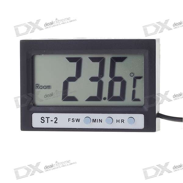 Cheap In/Out thermometer with watch